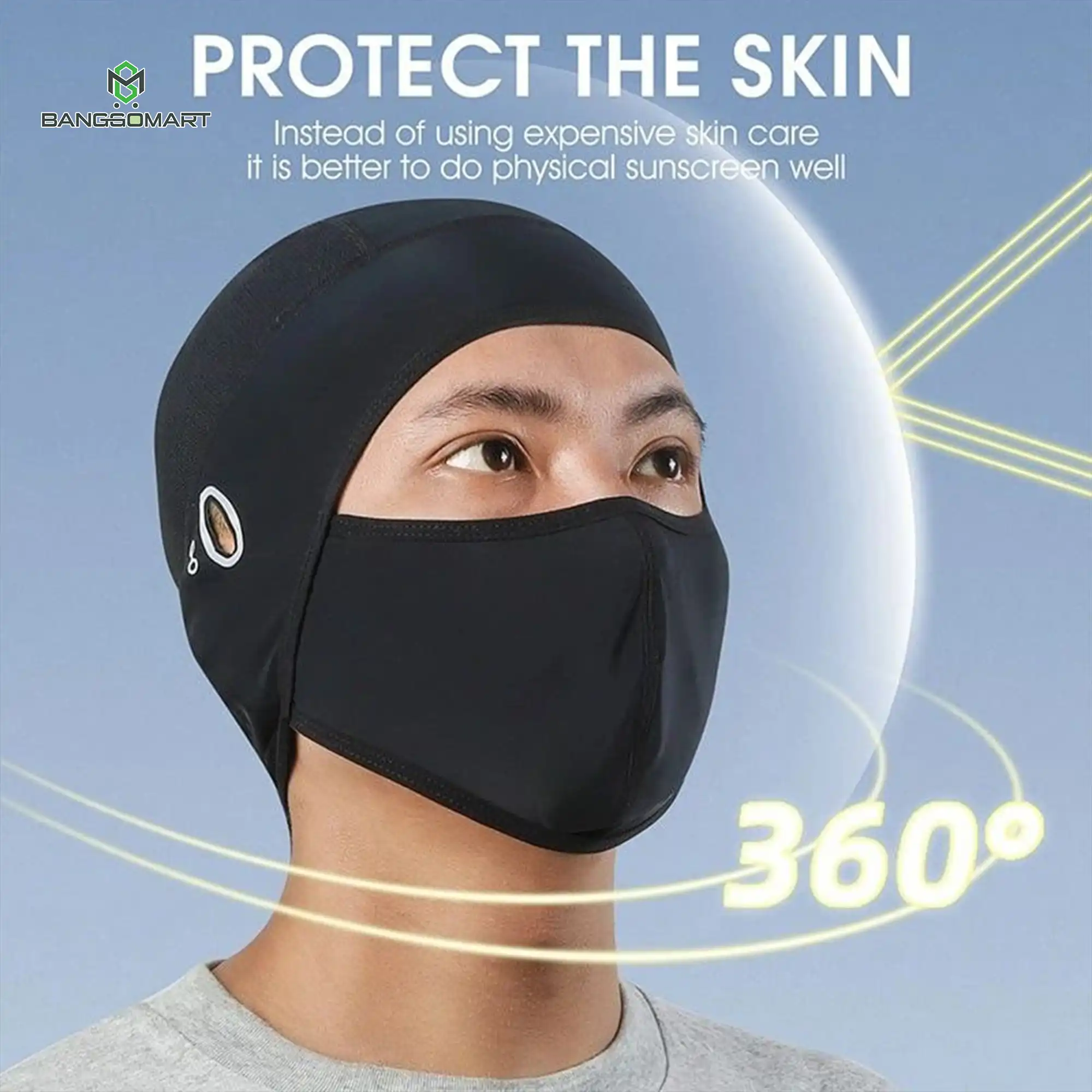 Ice Silk Face Protection Cycling Hood